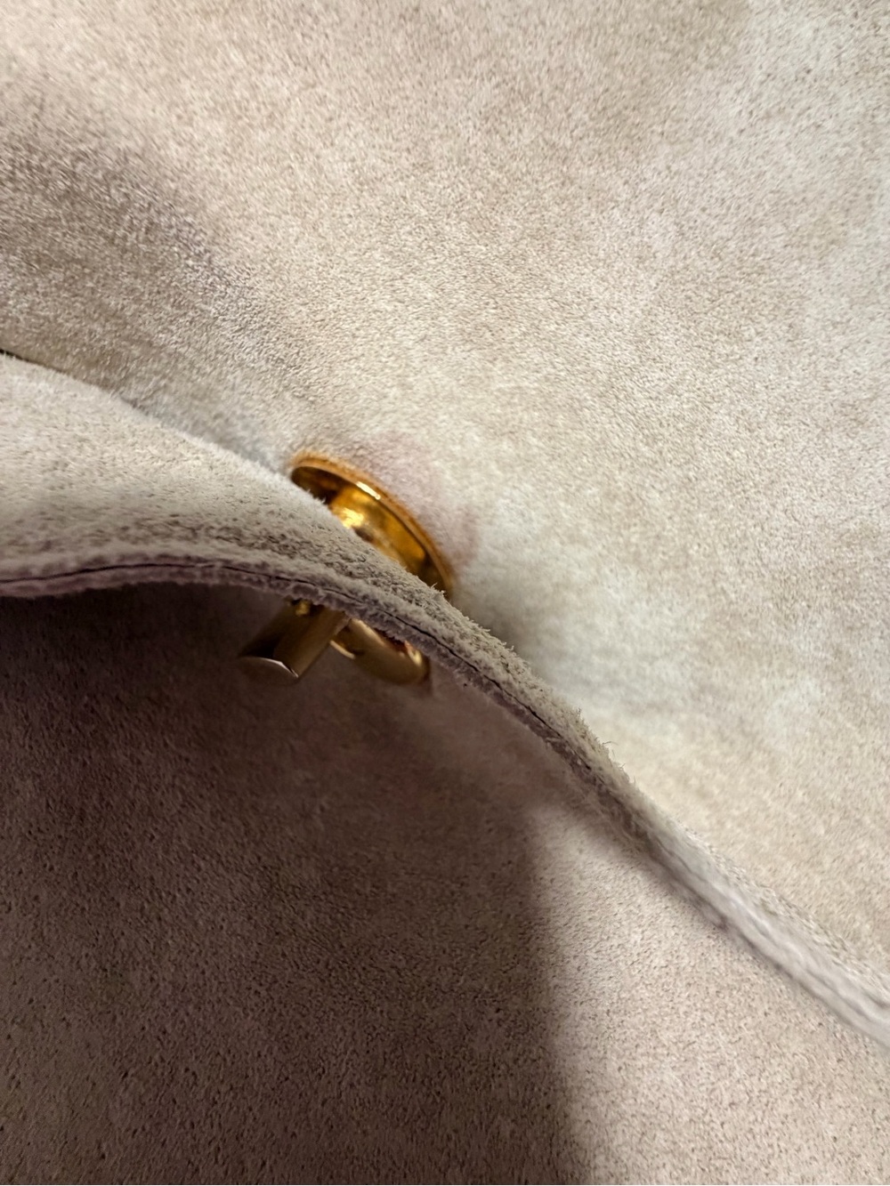 Vintage Danier Beige Suede Jacket with Gold-Tone Buttons - Picture 15 of 16